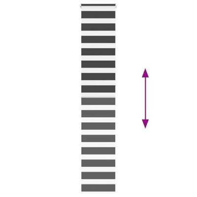 Zebra rolgordijn 45x230 cm stofbreedte 40,9 cm zwart Zebra rolgordijn 45x230 cm stofbreedte 40,9 cm zwart