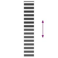 Zebra rolgordijn 45x230 cm stofbreedte 40,9 cm zwart - thumbnail