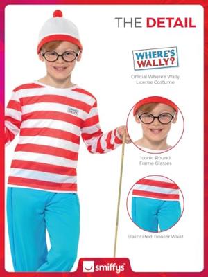 Waar is Wally kostuum jongen
