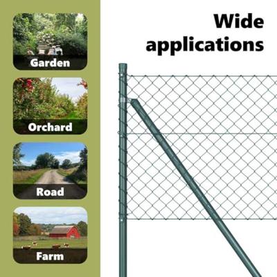 VidaXL Afrasteringspaal groen 10 x 0,8 m (40 x 40 mm gaas)