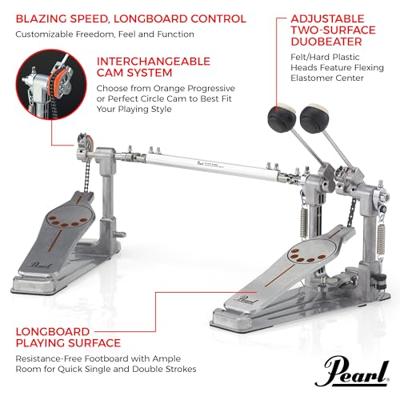 Pearl P-932 Demonator dubbel bassdrumpedaal