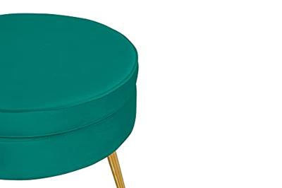 Artistiq Poef 'Andres' Velvet, kleur groen Artistiq Poef 'Andres' Velvet, kleur groen