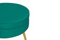 Artistiq Poef 'Andres' Velvet, kleur groen - thumbnail