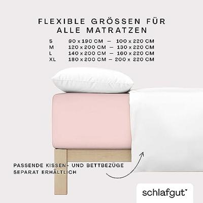 Schlafgut Schlafgut Pure Jersey Boxspring Hoeslaken S - 90x190 - 100x220 334 Purple Light - thumbnail