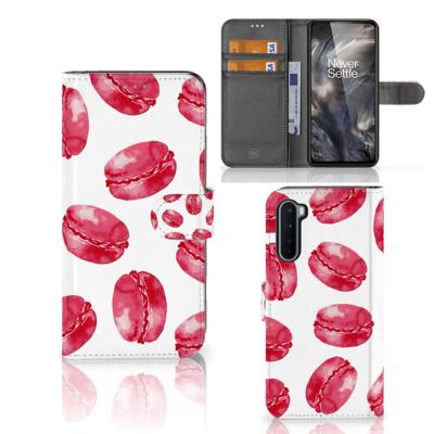 OnePlus Nord | Book Cover | Pink Macarons