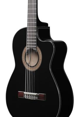 Ibanez GA11CE Black High Gloss elektrisch-akoestische klassieke gitaar