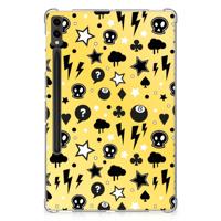 Tablet BackCover Samsung Galaxy Tab S9 Plus Punk Geel - thumbnail