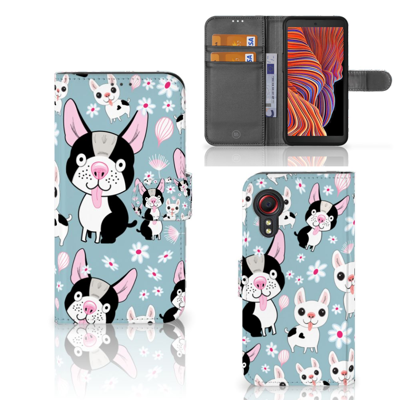 Samsung Galaxy Xcover 5 | Telefoonhoesje | Met pasjeshouder | Hondjes