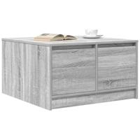 Salontafel met lades 70,5x70x40 cm grijs Sonoma - thumbnail