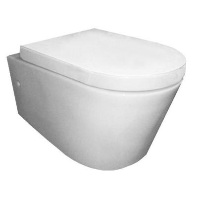 Flow wandcloset rimless met nano coating met Flow toiletzitting softclose en quick release glans wit Flow wandcloset rimless met nano coating met Flow toiletzitting softclose en quick release glans wit