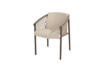 4SO Allora dining tuinstoel terre met kussens - thumbnail