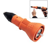 220V elektrische Rivet moer Gun Cordless Drill klinken Adapter Tool (oranje) - thumbnail
