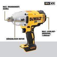 DEWALT DCF897NT DCF897NT-XJ Accu-slagmoersleutel 135/400/950 Nm 18 V Aantal meegeleverde accus: 0 - thumbnail