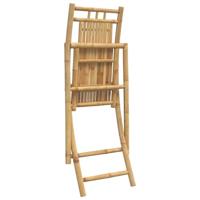 Tuinstoelen 8 st inklapbaar 46x66x99 bamboe - thumbnail