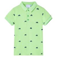 VidaXL Kinderpoloshirt 140 neongroen - thumbnail