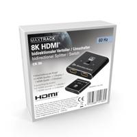 Maxtrack HDMI-switch 1 + 2 poorten 7680 x 4320 Pixel - thumbnail