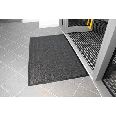 COBA Europe VP010302 VYNA PLUSH Deurmat (l x b x h) 1.5 m x 0.9 m x 7 mm Zwart, Rood
