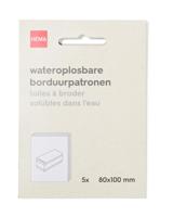 HEMA Wateroplosbare borduurpatronen - 5 stuks - thumbnail