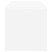 Tv-meubel 60x40x40 cm bewerkt hout wit - thumbnail