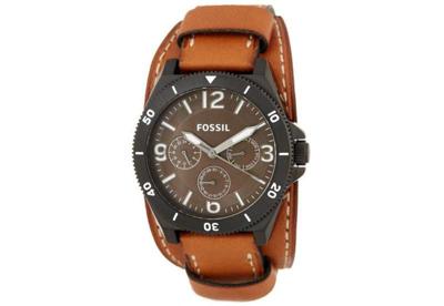 Horlogeband Fossil BQ2054 Onderliggend Leder Bruin 22mm Horlogeband Fossil BQ2054 Onderliggend Leder Bruin 22mm