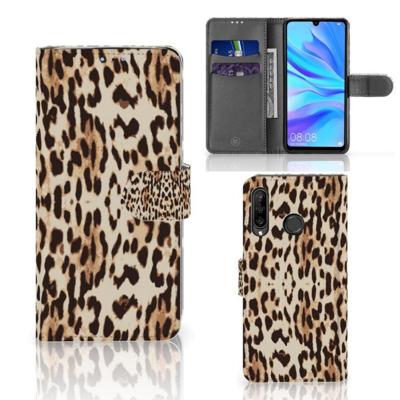 Huawei P30 Lite (2020) | Telefoonhoesje | Met pasjeshouder | Leopard