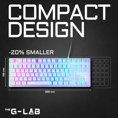 Gaming Keyboard The G-Lab Caesium TKL AZERTY