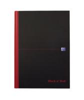 Oxford BLACK N&apos; RED gebonden boek, 192 bladzijden, ft A4, gelijnd - thumbnail