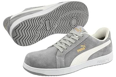 Puma werkschoenen Iconic Suede S1P laag grijs maat 41