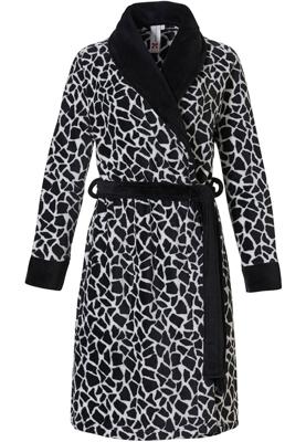 Rebelle damesbadjas giraffe - zacht fleece-l