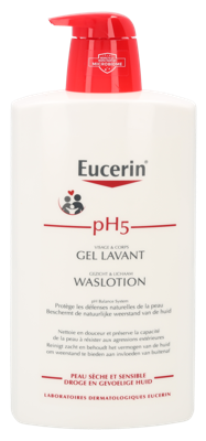 Eucerin pH5 Waslotion Droge En Gevoelige Huid Pompfles 1l