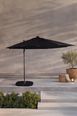 Nohr Zweefparasol 'Antasia' 294cm, kleur Zwart Nohr Zweefparasol 'Antasia' 294cm, kleur Zwart