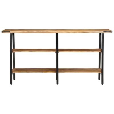 Wandtafel 140x35x70 cm massief mangohout