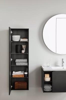 Wastafel Duravit D-Neo Rand Overloop Kraanvlak 1 Kraangat 80 cm Hoogglans Wit Rechts Duravit - thumbnail