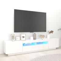 Tv-meubel met LED-verlichting 200x35x40 cm wit - thumbnail