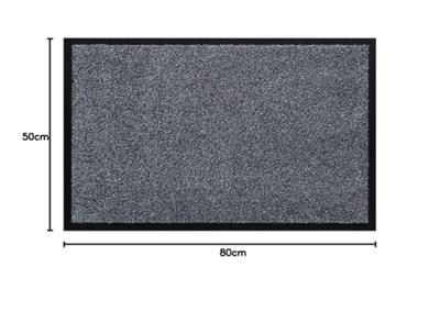 Hamat deurmat Watergate 50x80 cm grijs Hamat deurmat Watergate 50x80 cm grijs
