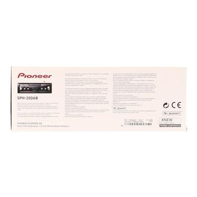 Pioneer SPH-20DAB Autoradio enkel DIN Bluetooth handsfree, DAB+ tuner