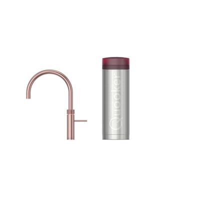 Quooker Fusion Round Keukenkraan Set - Kokend Warm- en Koud Water - Rosé Koper - met COMBI+ Reservoir