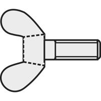 TOOLCRAFT 827811 Vleugelschroef M5 16 mm DIN 316 Staal Verzinkt 10 stuk(s) - thumbnail