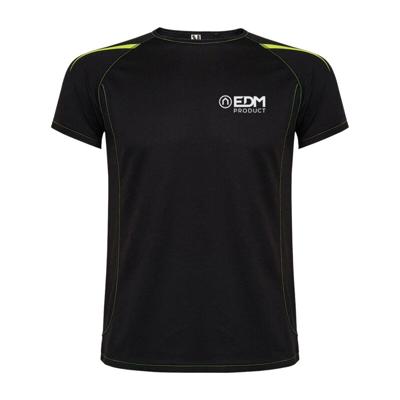 Heren-T-Shirt met Korte Mouwen EDM Zwart Maat XL