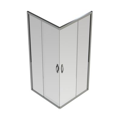 GO by Van Marcke Belo hoekinstap met schuifdeuren 900x900x1900mm 6mm easy clean glas profielen aluminium verchroomd regelbaar 865-890mm S201090 GO by Van Marcke Belo hoekinstap met schuifdeuren 900x900x1900mm 6mm easy clean glas profielen aluminium verchroomd regelbaar 865-890mm S201090