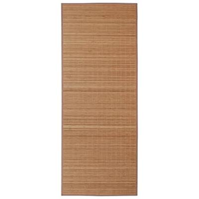 VidaXL Tapijt rechthoekig 80x300 cm bamboe bruin