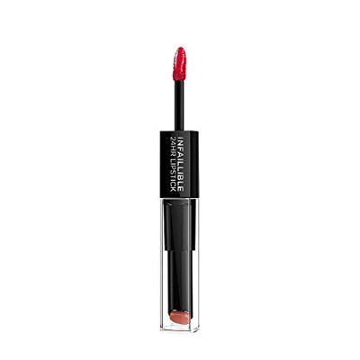 L’Oréal Paris Make-Up Designer Infaillible 24H Lipstick - 701 Cerise - Rood - Langhoudende, Verzorgende Lippenstift - 5 ml