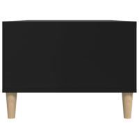 Salontafel 90x50x36,5 cm bewerkt hout zwart - thumbnail