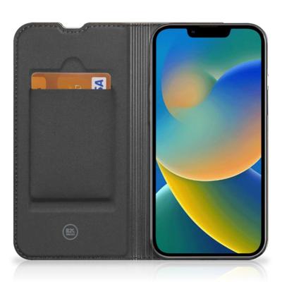iPhone 14 Book | Wallet Case | Donker Hout
