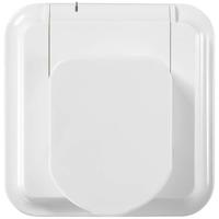 Sygonix SY-5775152 1-voudig Aardlekcontact (onderbouw) Aanraakbeveiliging IP44 Wit - thumbnail