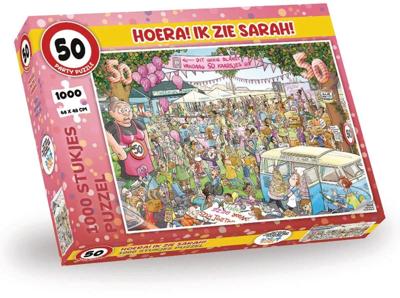 Party Puzzel - Hoera! Ik Zie Sarah 1000 stukjes Party Puzzel - Hoera! Ik Zie Sarah 1000 stukjes