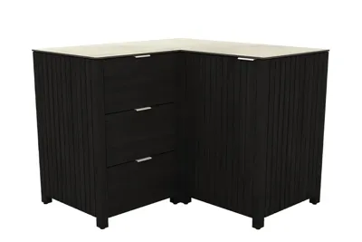 Passion Grills | Buitenkeuken Onderdeel | Leon Buitenkeukenkast Hoek 3 Lades + Deur | 118 x 118 cm