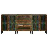 Dressoirs 3 st 60x34x75 cm massief acaciahout - thumbnail