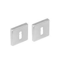 Intersteel Set sleutelrozetten vierkant geborsteld RVS - thumbnail