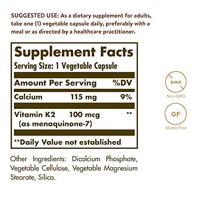 Solgar Vitamine K2 100 mcg Capsules - thumbnail